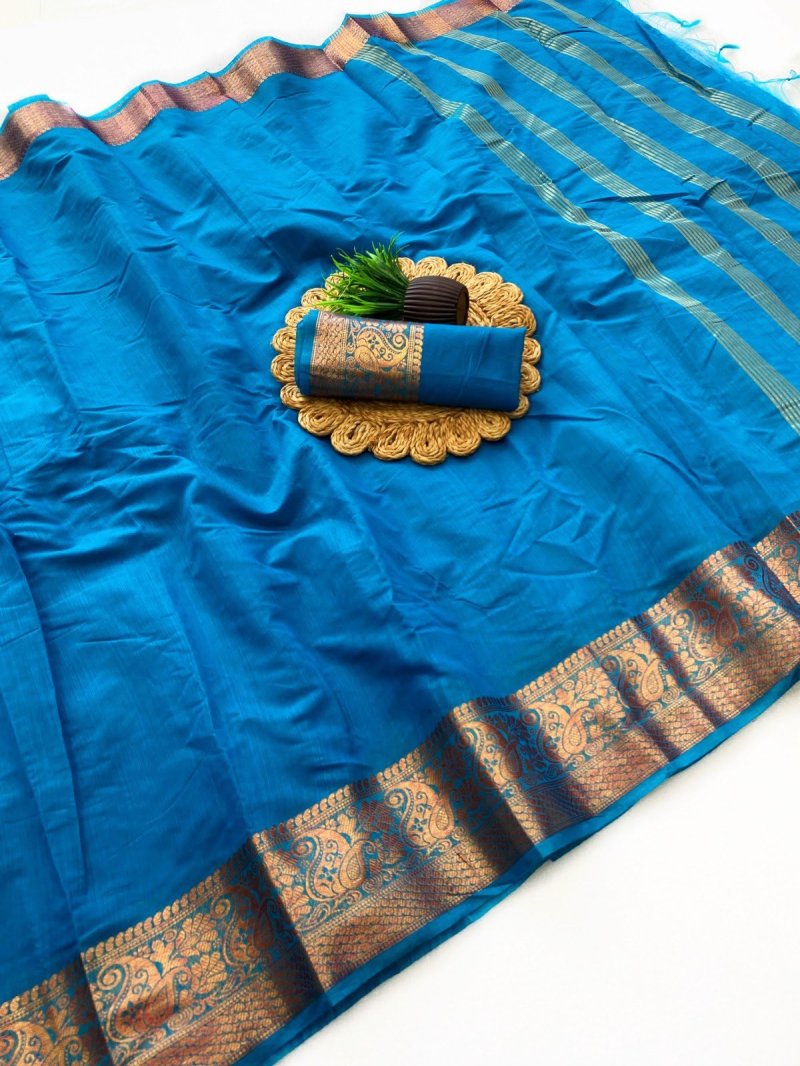 Ambrapali By Aab Mercerised Silk Border Saree